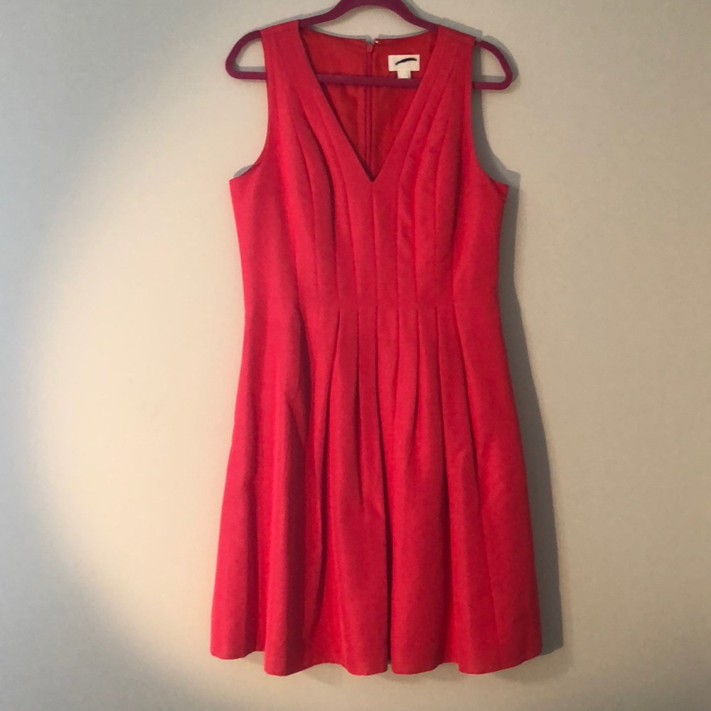 Pink J Crew knee length dress size 10